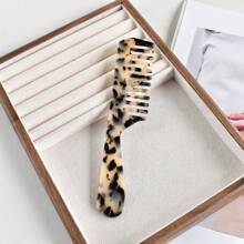 1 Stück Mehrfarbig Breitzahn Haarbürste aus Acetatplastik mit Griff, 18 cm tragbarer Haarstyling-Kamm, geeignet für verschiedene Anwendungen, niedliches Pflege-Werkzeug-Geschenk, Lässig
