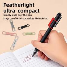 1pc Magnetic Pen Holder For Refrigerator, Silicone Magnetic Pencil Holder For Locker, Magnetic Dry Erase Marker Holder For Whiteboard, Desk, Clipboard - Multicolor - View 3