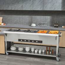 5-pan 5 X 20.6QT With 4 Wheels (2 Lockable)