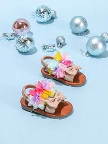 Toddler Cute Butterfly Decor Apricot Color Sandals - Apricot - View 2