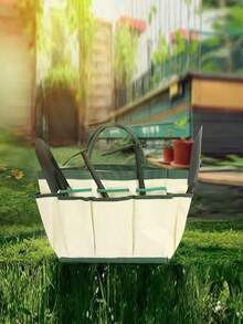 Multi-Functional Large Capacity Canvas Gardening Tool Bag, Portable & Durable, Can Store Trowel & Household Tools, Garden Tool Storage Organizer - Multicolor - View 3