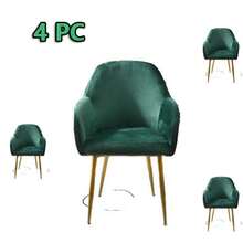 1 件/2 件/4 件银狐天鹅绒新款弧形椅套高扶手弹性不对称椅套适用于餐厅、客厅、卧室、厨房、婚礼、酒店、派对装饰、可洗酒吧椅套旋转吧椅套 - 彩色 - 查看 14