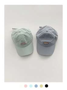 1 件装软冠简约休闲棒球帽，时尚平边按扣太阳帽，轻便男女通用春夏百搭字母刺绣棒球帽 - 字母棒球帽 - 查看 13