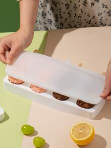 4pcs Silicone Dragon Popsicle Mold + 8pcs Small Pudding Ice Cream Mold DIY Popsicle, Ice Cream, Cake Baking Mold, Homemade - White - View 6