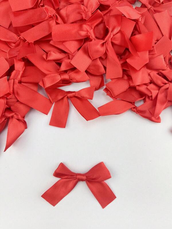 20pcs Bow/Ribbons, Double White Bowknot, For Decorating Boxes, Gifts, Birthday Parties, Etc.