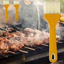3pcs/10pcs Baking Brush, Portable Grill Brush, Household Baking Cooking Oil Brush, Creative Grill Baking Oil Brush, Kitchen Outdoor Camping Picnic Applicator Brush, Cookware, Grilling Tools, Barbecue Accessories