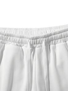 Men's Casual Solid Color Sports Bermuda Shorts, Summer - White - View 6