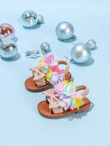 Toddler Cute Butterfly Decor Apricot Color Sandals - Apricot - View 6