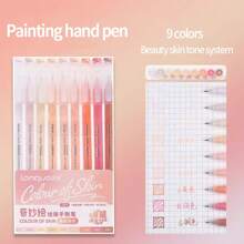 256/202/162/36/9/6 couleurs Set de stylos gel couleur dégradé avec baril transparent 0,6 mm pointe bille marqueur surligneurs. Convient pour le dessin, la mise en évidence, la prise de notes d'étudiants, la réalisation de manuels, l'usage de bureau, rentrée scolaire