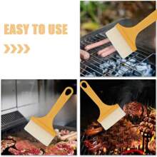 3pcs/10pcs Baking Brush, Portable Grill Brush, Household Baking Cooking Oil Brush, Creative Grill Baking Oil Brush, Kitchen Outdoor Camping Picnic Applicator Brush, Cookware, Grilling Tools, Barbecue Accessories