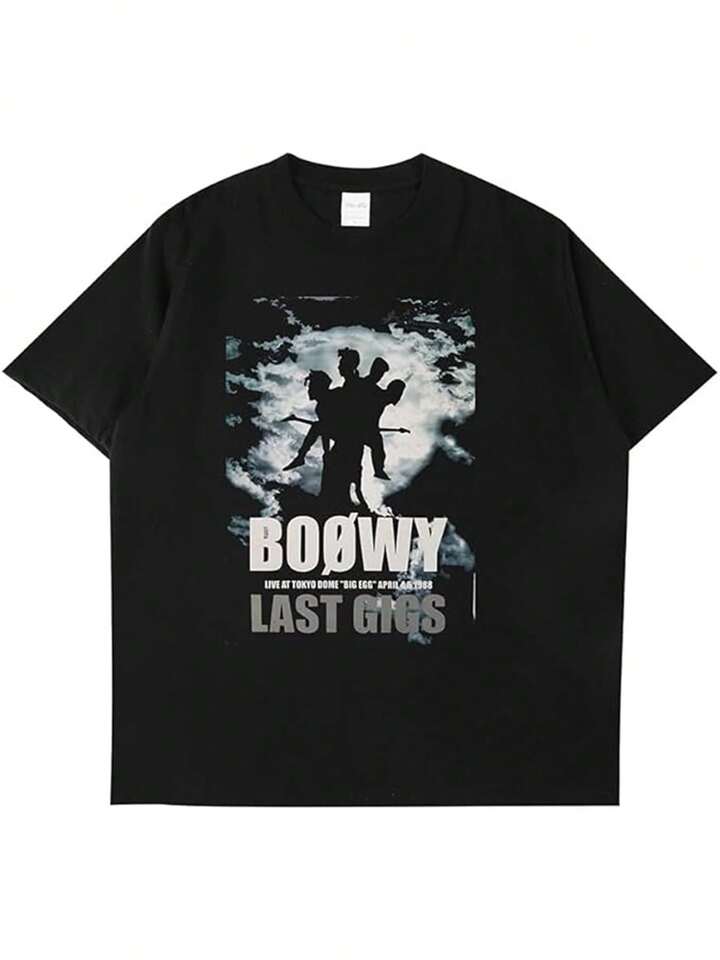 Boowy Tシャツ 半袖 メンズ レディース ロゴ入り プリントT