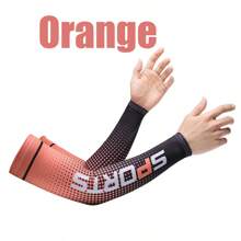 1 par de mangas de protección solar para deportes al aire libre para hombres y mujeres, guardias de brazo elásticos con protección UV de color degradado, mangas de enfriamiento para el brazo, adecuados para ocio al aire libre, golf, ciclismo, running, conducción, regalos.
