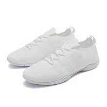Girls' Breathable Mesh Aerobics Shoes, Slip-On Athletic Sports Sneakers