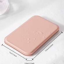 1pc Mini Foldable Standing Mirror, Shatter-Resistant Pocket Mirror, Pink Portable Makeup Mirror, Travel Accessories For Charm Makeup, Compact Hand-Held Mirror, Unique Travel Essential, Cosmetic Bag Must-Have, Perfect Gift - Multicolor - View 5