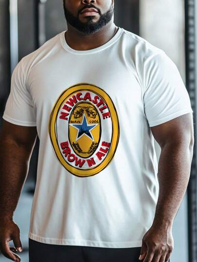 Camiseta de manga corta casual para hombre de talla grande, con diseño de gráficos y lemas de levantamiento de pesas, adecuada para actividades al aire libre, deportes, citas, cenas y otras ocasiones formales/casuales. Cuello redondo, manga corta, corte ajustado para resaltar la fisonomía masculina. Hecha de fibra de poliéster elástica, suave y transpirable. Lavado a máquina. Regalo perfecto para hombres.