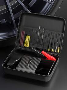 Borsa portaoggetti per aspirapolvere per auto, borsa portaoggetti per compressore d'aria senza fili, custodia rigida in EVA per contenitore di archiviazione digitale portatile, contenitore di archiviazione per set di aspirapolvere portatili, borsa per organizzazione e stoccaggio di aspirapolvere per auto