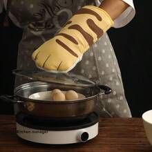 Microwave Long Gloves Cute Cat Paws Oven Insulation Gloves Heat Resistant Non-Slip Single Glove Kitchen Baking Supplies, Holiday& Party Kitchen Utensils And Equipment, Home And Kitchen Must-Haves Friendly For Organization - Multicolor - View 4