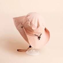 1 件装儿童中性大帽檐透气速干沙滩太阳帽，男孩和女孩适用薄款渔夫帽 - 1PC - 查看 7