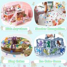 10/50/100 piezas- Miniatura de bebés de plástico de colores variados, figuritas de bebé de plástico pequeñas a granel para juegos de baby shower, cubitos de hielo, etc.