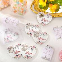 1 PIEZA Texto personalizado, felicitaciones de cumpleaños, aniversarios de bodas y de pareja, regalos de pareja, abrebotellas, pegatina personalizada con forma de corazón y patrones florales y de plantas para el refrigerador, pegatinas para refrigerador, imán de abrebotellas personalizado, regalos para fiestas, bolsas de regalo y pegatinas gratis, imán de abrebotellas de recuerdo de boda, abrebotellas para el refrigerador personalizado, recuerdos de fiesta de boda para invitados, recuerdos de fiesta de bodas, regalos de bodas