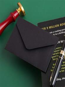 25/50/100 件复古方形迷你信封，自封牛皮纸卡套，婚礼请柬信封，适合感恩节和返校日使用 - 彩色 - 查看 17