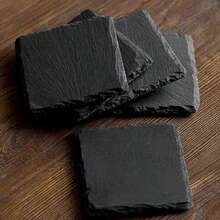 Square And Round Placemats,Heart-Shaped Slate Hot Pads For Dining Table And Countertop - Multicolor - View 2