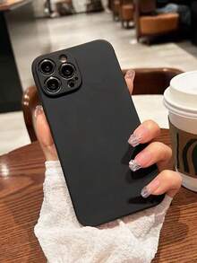 Funda de teléfono a prueba de golpes, de color negro mate sólido, impresa, compatible con iPhone 16/16 Pro Max, 15 XR/7/8, 15 Pro Max, 12 Pro Max, 13 Pro Max, resistente al agua, a las caídas y a los arañazos, regalo de primavera - Multicolor - Ver 2