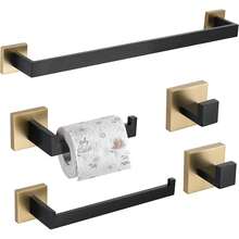 Towel Racks - Black+Gold - View 1