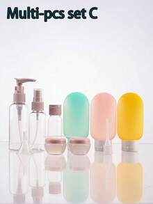 Travel Refillable Bottle Set Spray Lotion Shampoo Shower Gel Tube Bottling Cosmetic Empty Liquid Container Portable Tool Refill Graduation - Multicolor - View 9