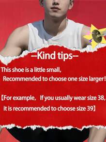 (Runs Small 1 Size) Men's Black Splicing Fashion Lace-Up Casual Sports Sneakers, Lightweight Outdoor Versatile Comfortable Platform Walking Shoes