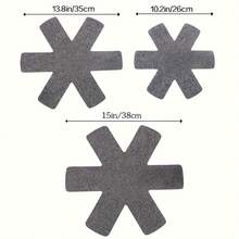 12pcs Pot And Pot Lid Protectors, 3 Different Sizes, Pot Separator Pads/Stackable Pot Lid Protectors/Pot Lid Separator Pads, For Protecting And Separating Pots And Lids - Grey - View 13