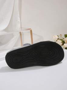 2025 年夏季新款轻便运动坡跟拖鞋女款，舒适钩环弹性厚底凉鞋，加大码 - 灰色 - 查看 8