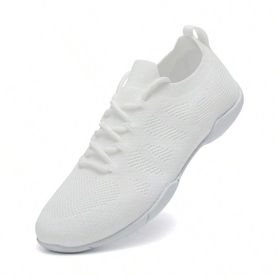 Girls' Breathable Mesh Aerobics Shoes, Slip-On Athletic Sports Sneakers