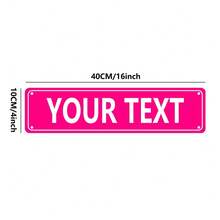 1pc Personalized Metal Street Sign, Custom Text, Wall Mountable, No Power Needed, Suitable For Indoor/Outdoor Use, Perfect For Christmas, Halloween, Easter, Thanksgiving - Signboard,Chic Design - Multicolor - View 18