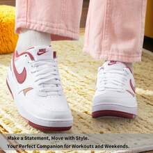 Nike Tenis para mujer GAMMA FORCE Blancos Zapatos casuales Livianos Transpirables Tenis deportivos FQ8877-100