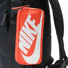 Nike ELMNTL BKPK SHOEBOX 户外运动旅行背包，休闲包，学生背包，电脑包，尺寸：约 45*30*13cm - 暗煙灰/橘色/白 - 查看 4