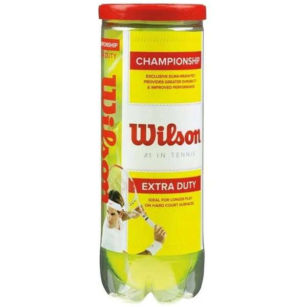 Wilson Extra Duty Pack Of 3 Tennis Balls For Men And Women In Yellow ✅ Delivery Within 24/72 Hours To Spain (Mainland)
