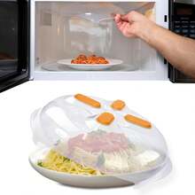 Magnetic Microwave Cover For  | Clear Microwave Splatter Cover | Microwave Plate Cover With Steam Vents | Dish Cover | Dishwasher Safe | Orange - 1 - View 5