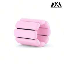 MEIYIXING Bandas ajustables con peso para pierna o muñeca, aptas para yoga, danza, gimnasio y correr. Banda de resistencia para entrenamiento. Accesorio de gimnasio de material de silicona rosado amigable con la piel, para deporte, gimnasio, ejercicio en casa, pesas de gimnasio, pesas, pesas para mujeres