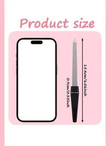 3Pcs/Set Sanding Nail File Double Sided Washable Manicure Pedicure Thick Toenail Fingernails Buffer Metal Nail Files Emery Board For Home And Professional Use - Multicolor - View 6