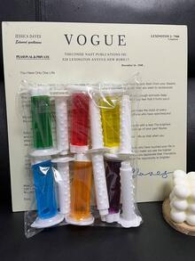 84/14 Floral Toilet Cleaning Gel - Air Freshener, Effective Deodorizer, Long-Lasting Fragrance, Suitable For Bathroom And Toilet, 6 Color & Scent Options, Printed Toilet Cleaning Gel, Floral Toilet Odor Eliminator (1 Sheet Contains 14 Flowers) - Solid Color - View 20