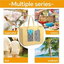 Silicone Mobile Phone Holder Beach Bag - Multicolor - View 3