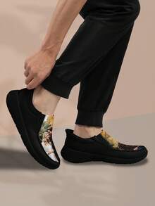 Custom Women's Loafers Casual Boat Shoes Walking Easy Slip On Sneakers For Women Fashion Flat Shoes Comfortable Leisure For All Season - Black - View 6