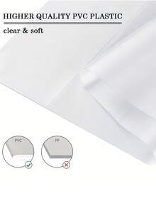 10 个装 PVC 透明 A4 尺寸书套 - 可重复使用、可调节、加厚、防水、透明保护套，适用于学校、办公室和家庭使用、返校、学校用品 - 查看 5