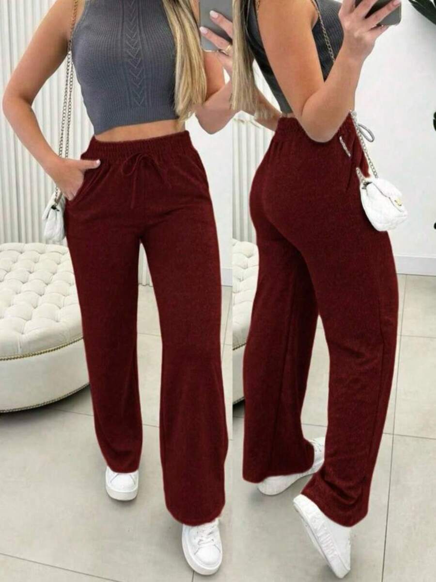Women's Lanzinha Pants Winter Fashion Pantaloons - Marsala Lanzinha - Xem 1