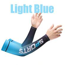 1 par de mangas de protección solar para deportes al aire libre para hombres y mujeres, guardias de brazo elásticos con protección UV de color degradado, mangas de enfriamiento para el brazo, adecuados para ocio al aire libre, golf, ciclismo, running, conducción, regalos.