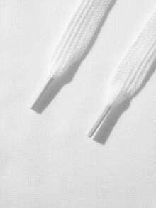 Men's Casual Solid Color Sports Bermuda Shorts, Summer - White - View 3