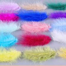 10-15cm Fluffy Marabou Turkey Feather Decor Craft Feathers DIY Handmade Dreamcatcher Wedding Party Decoration 50pcs/Pack - JWR - View 4