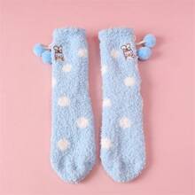 Sanrio Cartoon Schlaf Socken Cinnamoroll süße Plüsch Socken, gepolstert warm Socken für Zuhause, flauschige Boden Schlaf Strümpfe, Weihnachtsgeschenke