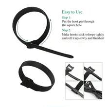10 Multi-Functional Nylon Buckle Straps With Hooks And Loops, Reusable And Adjustable, Used For Climbing Plants, Supporting And Gardening Applications, Maintenance Tools | Stable Fixation, Organizing Homes And Offices